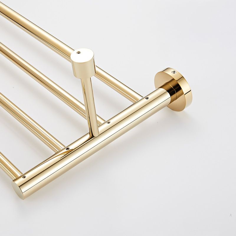 4 Pieces Traditional Bathroom Accessory Set Brass Bathroom Set in Matte Gold