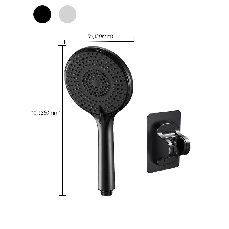 Round Shower Head Plastic Handheld Shower with Adjustable Spray Pattern