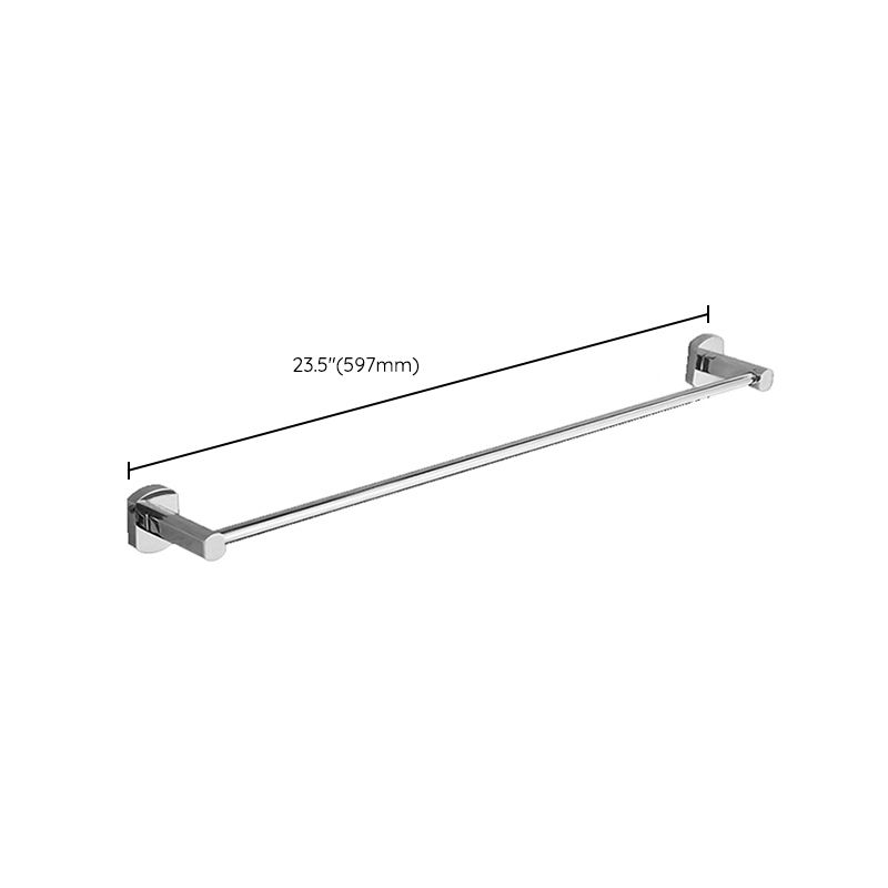 Polished Chrome Modern Bathroom Accessory Set Silver Towel Holder/Bath Shelf
