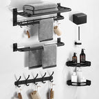 Matt Black Bathroom Accessory Set Modern Bathroom Accessory as Individual Piece or as Set