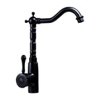 Glam Style Sink Faucet with Swivable Spout and Lever Handle