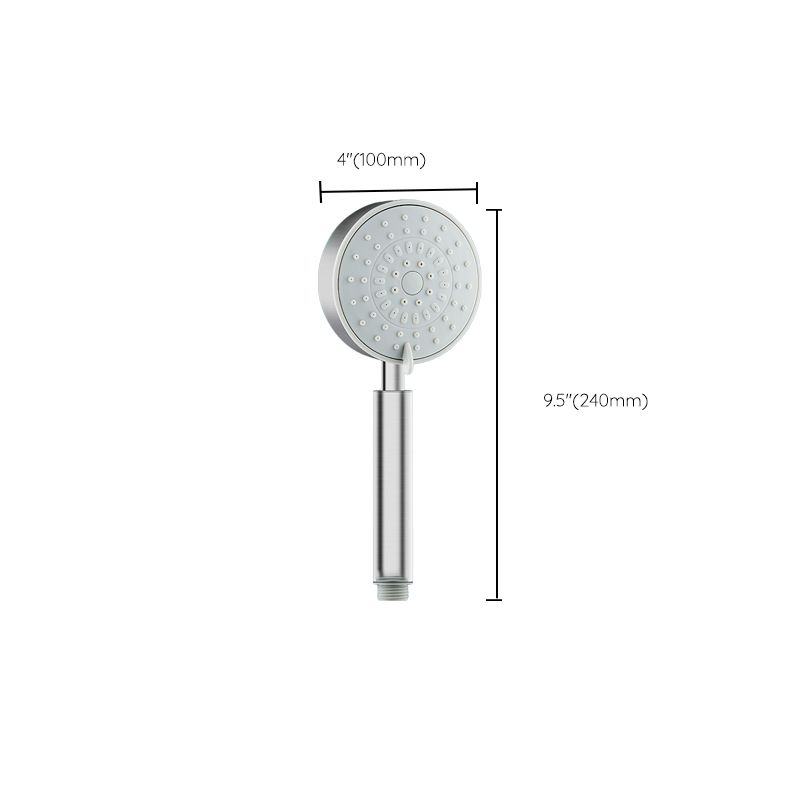 Stainless Steel Round Hand Shower Adjustable Spray Pattern Shower Head