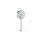 Stainless Steel Round Hand Shower Adjustable Spray Pattern Shower Head