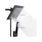 Traditional Square Dual Shower Heads Metal Wall Mounted Dual Shower Heads