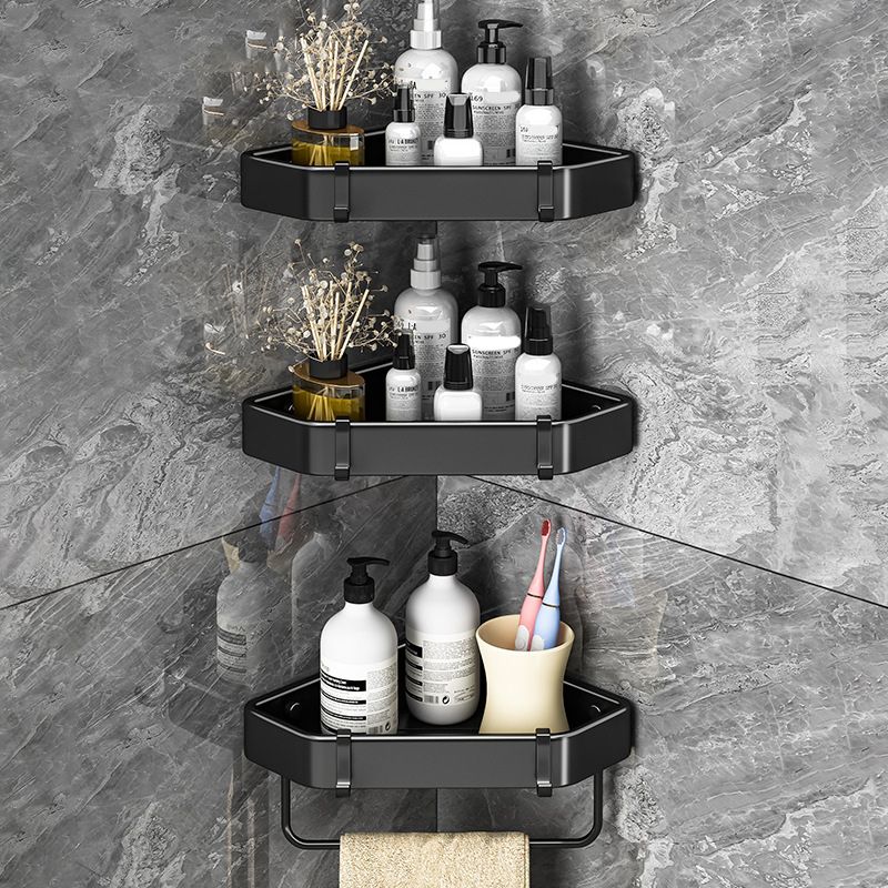 Modern Black-White Metal Bath Hardware Set Bath Shelf Bathroom Hardware Set