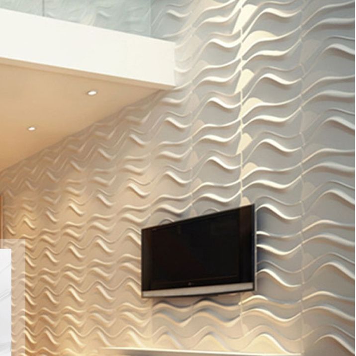 Modern Wall Cladding 3D Print Waterproof Peel and Stick Wall Panel