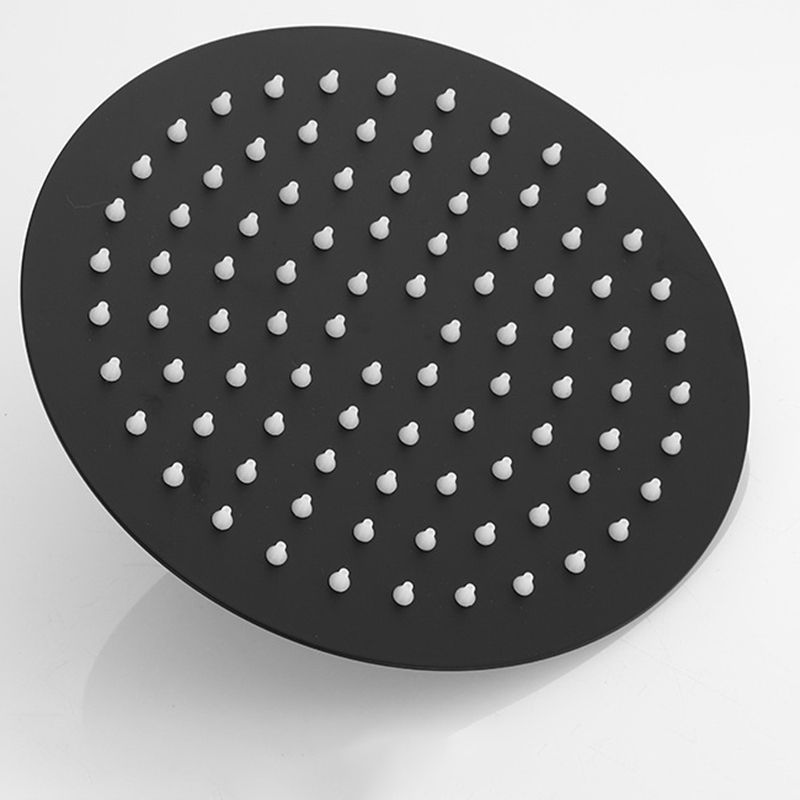 Square and Round Shower Head made of Stainless Steel, Fixed Mounted Ceiling Shower Head in Black
