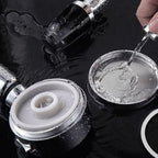 Contemporary Handheld Showerhead Round 3 Settings Sprayhead in Silver