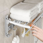 Metal Bathroom Hardware Set Adhesive Installation Bathroom Accessory Kit