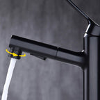Round Vessel Sink Bathroom Faucet Simple Style Faucet with Brass Material