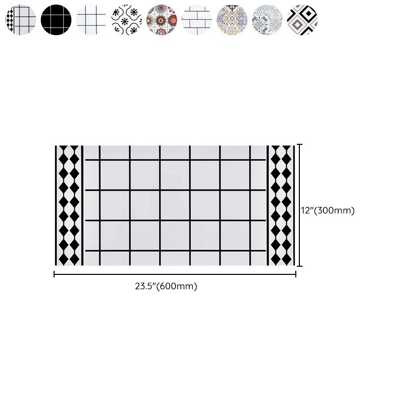 Stylish Mosaic Tile Waterproof Peel-and-Stick Backsplash Tiles