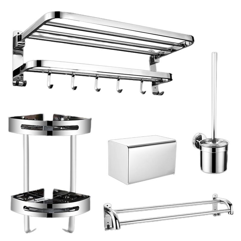 Contemporary Metal Bathroom Accessories Single Piece or as Set with Paper Holder