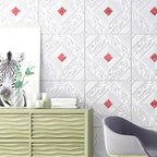 Modern Tin Backsplash Cover Three-Dimensional Printing Wall Ceiling Panel