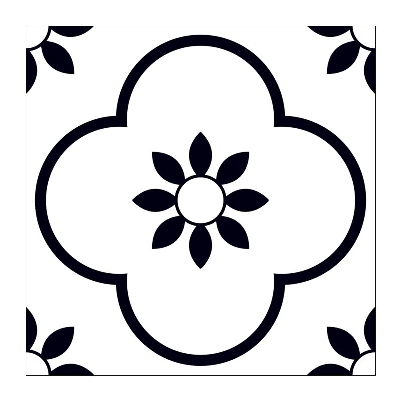 Patterned Vinyl Floor Self-adhesive Vinyl Floor with Square Edge