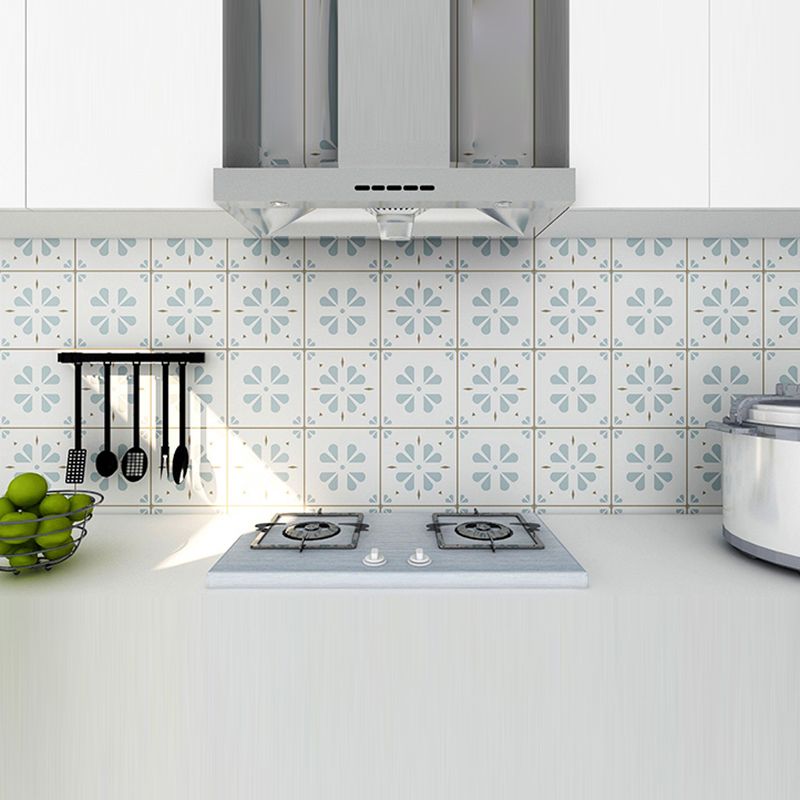 Modern Backsplash Tile Smooth Peel-and-Stick Wall Tile for the Kitchen