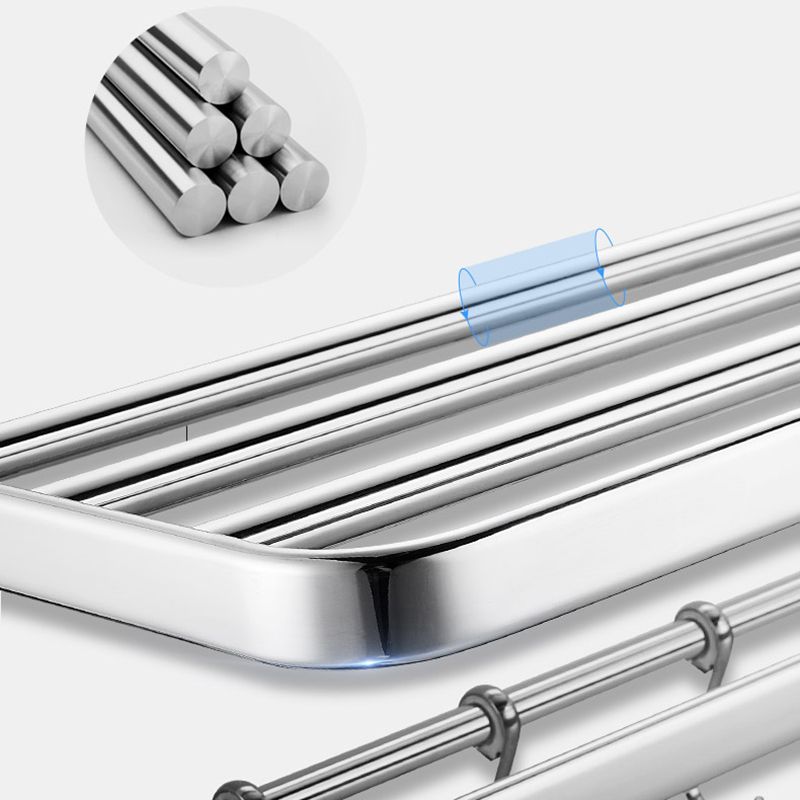 Modern Steel Bathroom Accessory Set Silver Bathroom Accessory Kit