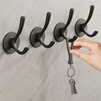 10-piece Bathroom Accessory Set Modern Matt Gray Bathrobe Hooks