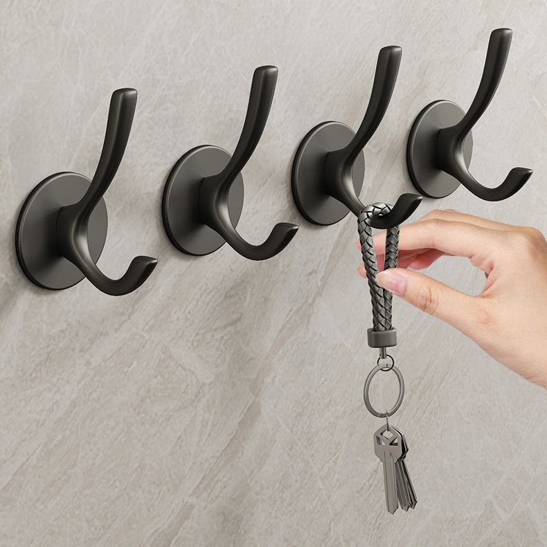 10-piece Bathroom Accessory Set Modern Matt Gray Bathrobe Hooks