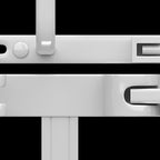 White Bathroom Accessory Set Contemporary Aluminum Bathroom Accessory Kit with Towel Holder