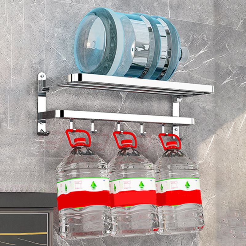 Modern Bathroom Accessory Set Silver Metal Bathroom Accessory