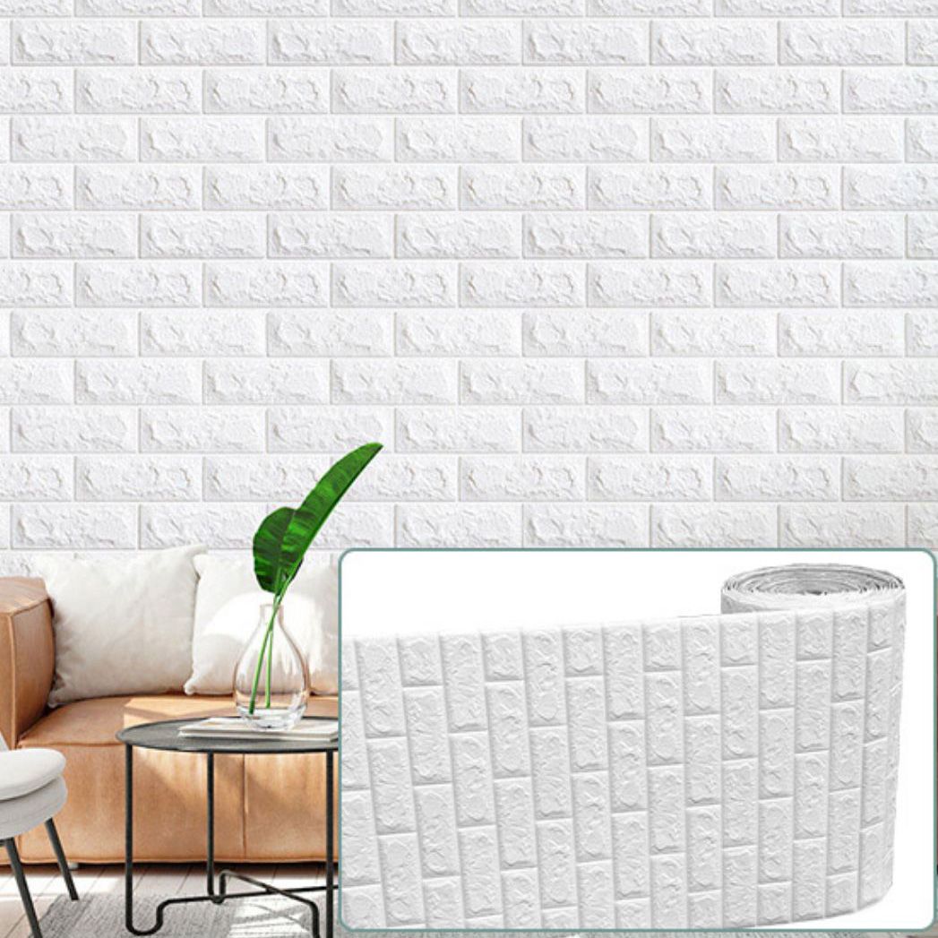 Modern Pearl Wainscoting Waterproof PVC Wall Access Panel Peel and Stick Wall Tile