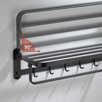 Modern Bathroom Accessory Set Bath Shelf Towel Holder Matte Black Bath Hardware Set