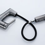 Contemporary Style Center Sink Faucets Lever Handles Faucets for Bathroom