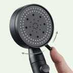 Plastic Hand Shower Wall Mounted Shower Head with Adjustable Spray Pattern