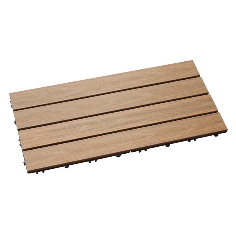Interlocking composite deck tiles Striped pattern patio tiles