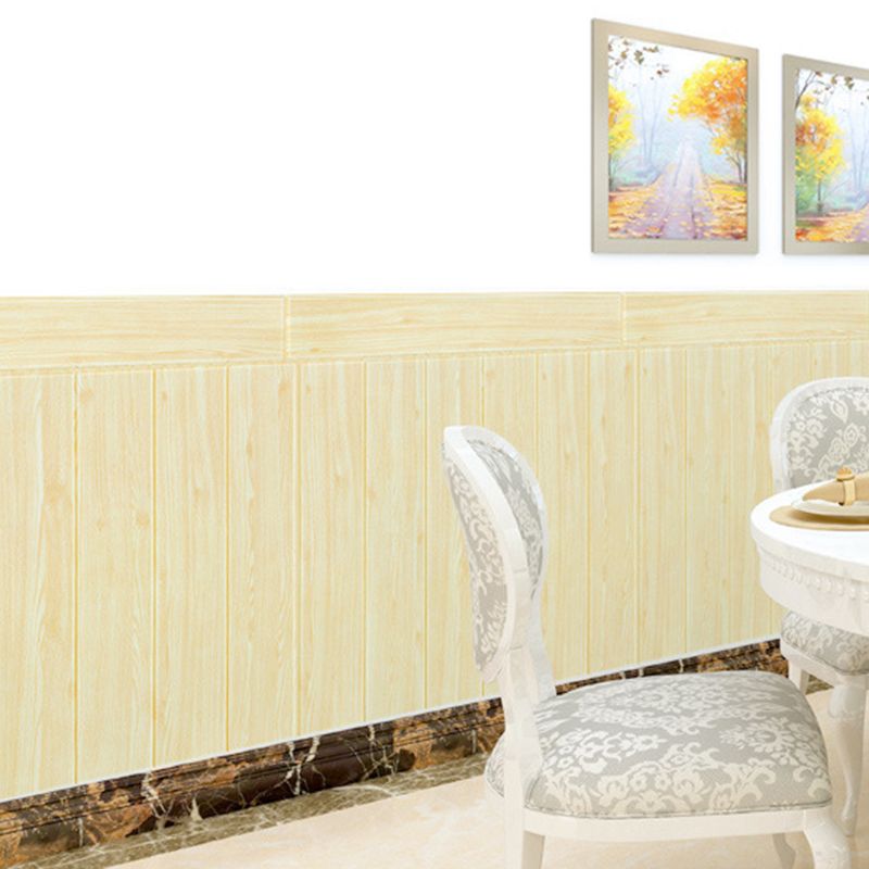 3D Embossed Interior Wall Covering Self-Adhesive Wood Look Wall Paneling