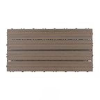 12" X 24" Deck/Pavement Floor Tiles 4-Slat Decking Tiles