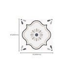 Square Indoor Vinyl Flooring Self-Adhesive Flower Pattern Waterproof Vinyl Flooring