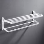 White Bathroom Accessories Hardware Set Modern Bathroom Accessories Set, Towel Holder