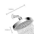 Contemporary Shower Combination Fixed Shower Head Stainless Steel Wall Mounted Round Shower Head