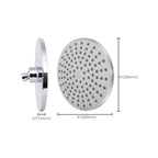 Contemporary Fest Shower Head Round Shower Head Combo in Silver