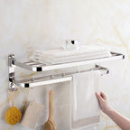 Modern Bathroom Accessory Set Made of Chrome-Plated Stainless Steel with Bathrobe Hook/Towel Bar