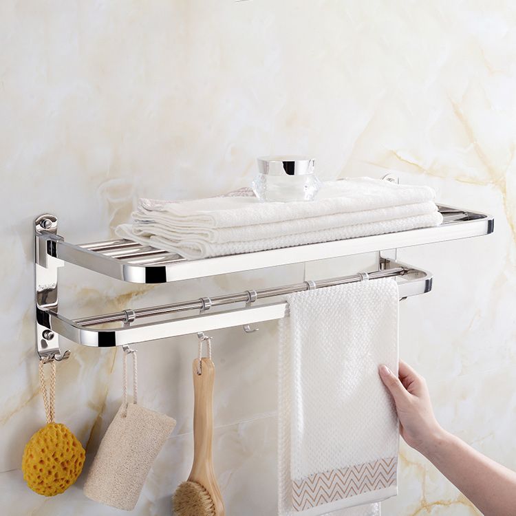 Modern Bathroom Accessory Set Made of Chrome-Plated Stainless Steel with Bathrobe Hook/Towel Bar