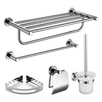 Modern Bathroom Accessories Bathroom Shelf Towel Bar Stainless Steel Bathroom Accessory Set