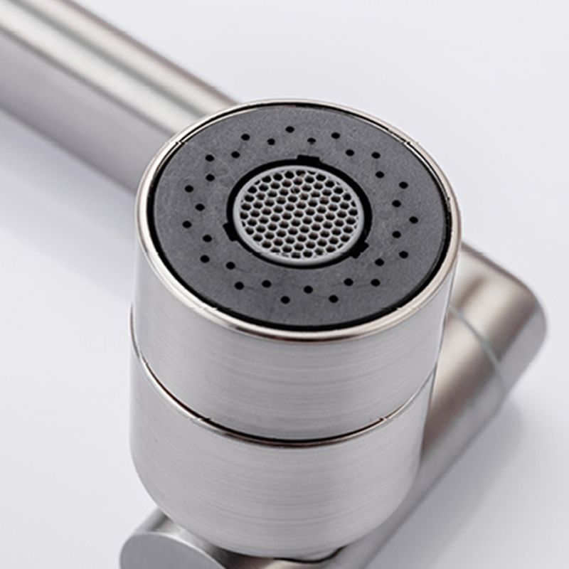 Swivel Spout Bathroom Faucet Single Hole Basin Faucet with Lever Handle