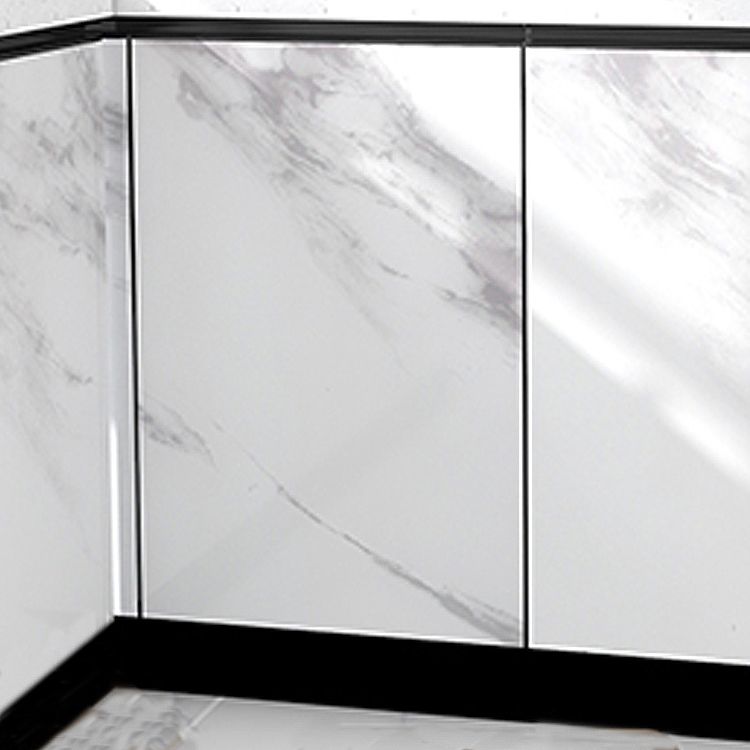 Modern Peel-and-Stick Wall Tile PVC Wallpaper for Kitchen and Bathroom