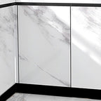 Modern Peel-and-Stick Wall Tile PVC Wallpaper for Kitchen and Bathroom