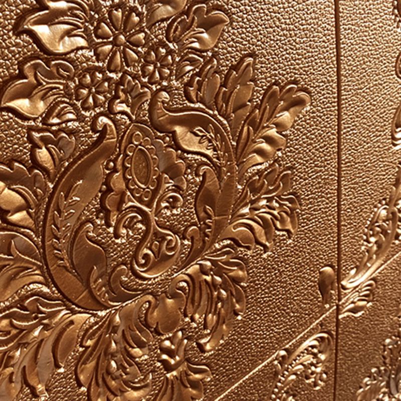 Glam Style Foam Wall Panel Living Room 3D Embossed Waterproof Wall Panel
