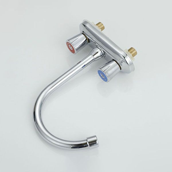 Knob Handle Central Mixer Contemporary Design Basin Faucet 2-Hole Faucet for the Bathroom