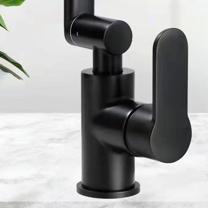 Modern sink faucet stainless steel lever handles swivel spout sink faucet