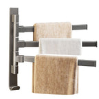 Contemporary Gray Bathroom Accessory Set Aluminium Towel Holder