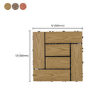 30 cm x 30 cm Square PVC Terrace Tiles Snap Installation Outdoor Floor Tiles