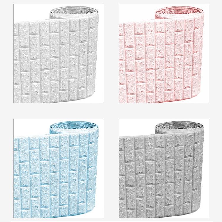 Modern Pearl Wainscoting Waterproof PVC Wall Access Panel Peel and Stick Wall Tile