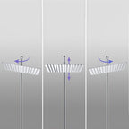 Modern Shower Head Combination Double Shower Head Stainless Steel Wall Mounted Shower Head
