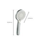 Modern Style Round Handheld Shower Bathroom Metal Wall-Mounted Hand Shower