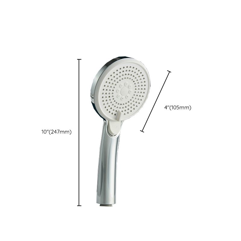 Modern Style Round Handheld Shower Bathroom Metal Wall-Mounted Hand Shower